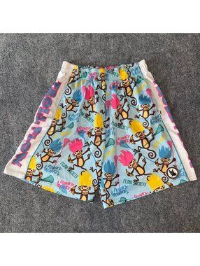 Flow Society Funky Monkey Athletic Shorts Mens SM Vtg y2k 90s Rare